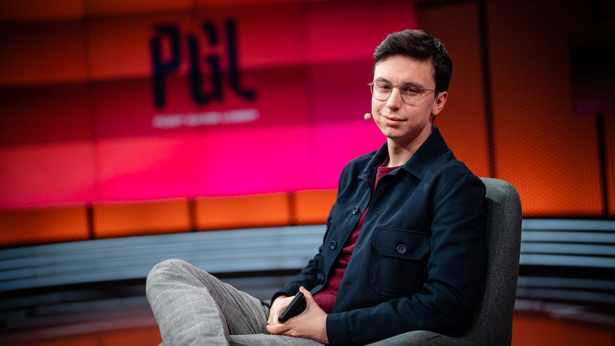 Caedrel during the 2022 League of Legends European Championship Series Week 5 at the LEC Studio on February 12, 2022 in Berlin Germany.