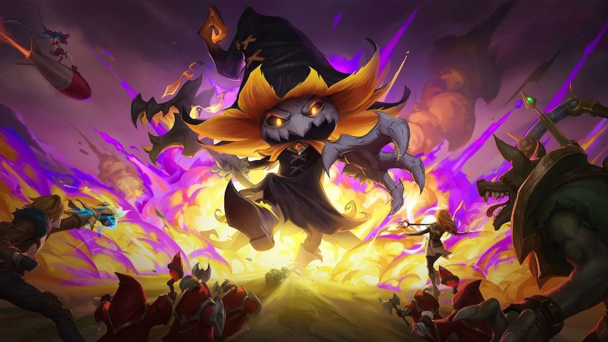 Picture showing Doom Bot Veiger boss in League of legends.